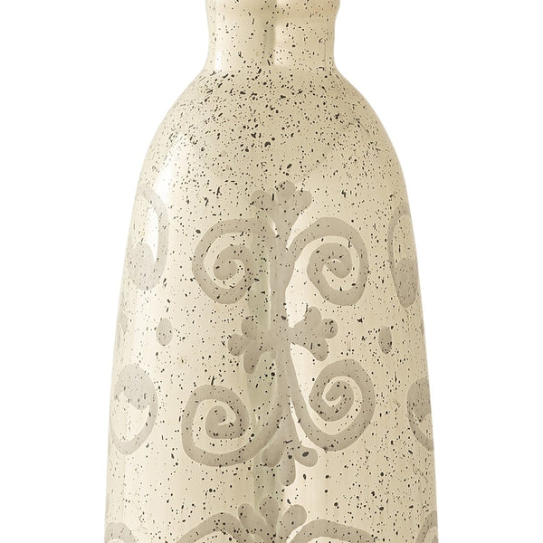 Atlas Edith Vase - Elegant Tall Glass Vessel with Antique Gold Filigree for Stunning Floral Displays AC11285-01