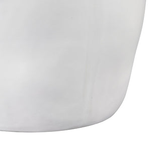 Atlas Elias Vase - Sculptural Earthenware Design with Serene White Satin Finish for Minimalist Decor Small AC11289-01