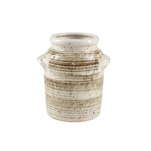 Atlas Ellen Vase - Sculptural Earthenware with Glossy Finish, Textured Design for Contemporary Décor Large AC11291-01