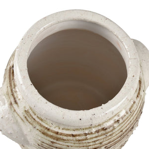 Atlas Ellen Vase - Sculptural Earthenware with Glossy Finish, Textured Design for Contemporary Décor Large AC11291-01