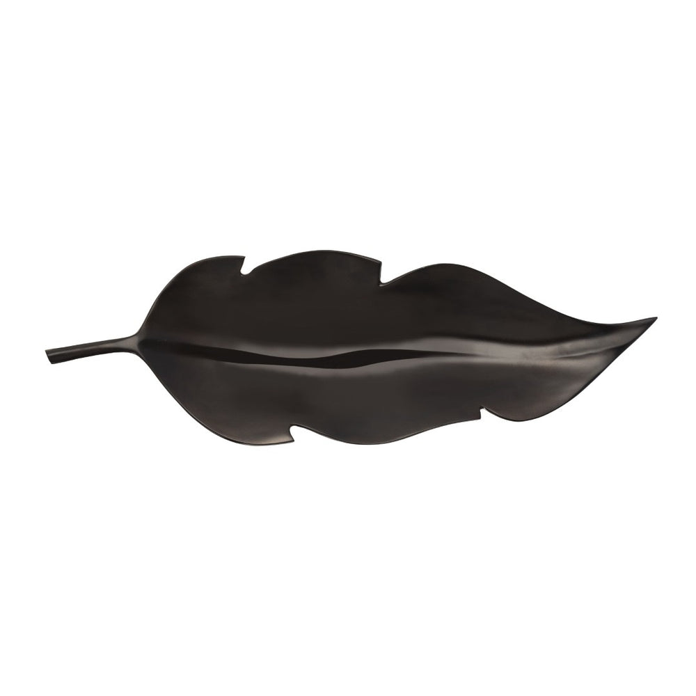 Atlas Ennis Leaf Tray Set of 2 - Elegant Bronze & Brass Decorative Accents for Modern Tabletop Décor AC11294-01S