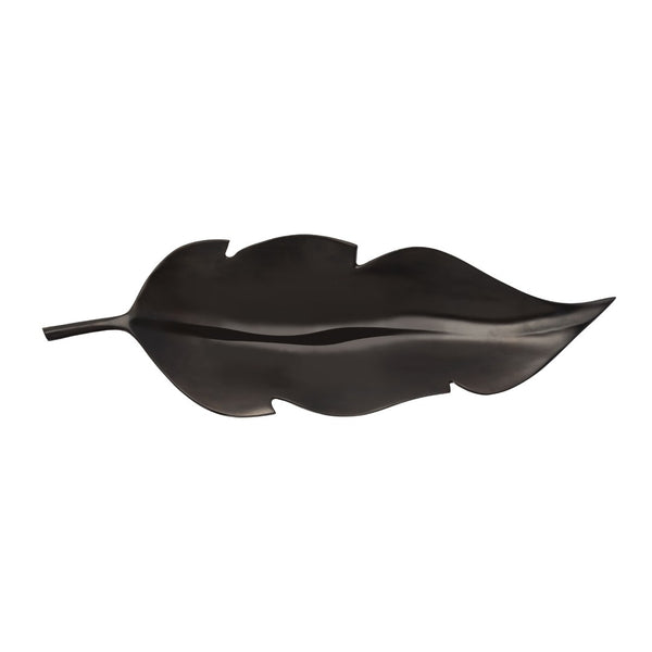 Atlas Ennis Leaf Tray Set of 2 - Elegant Bronze & Brass Decorative Accents for Modern Tabletop Décor AC11294-01S