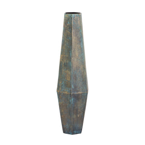 Atlas Erwin Vase Set of 2 - Sculptural Oxidized Brass Decor for Modern Interiors, Unique Patina Finish AC11295-01S