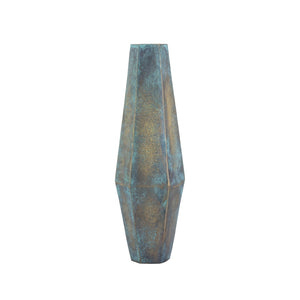 Atlas Erwin Vase Set of 2 - Sculptural Oxidized Brass Decor for Modern Interiors, Unique Patina Finish AC11295-01S