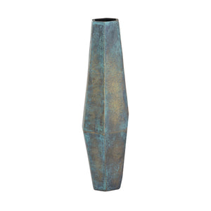 Atlas Erwin Vase Set of 2 - Sculptural Oxidized Brass Decor for Modern Interiors, Unique Patina Finish AC11295-01S