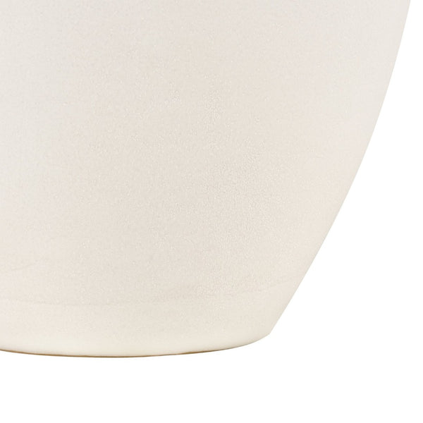 Atlas Faye Vase - Elegant Earthenware Decor for Modern Interiors, Perfect for Fresh Flowers or Dried Botanicals Large White AC11301-01