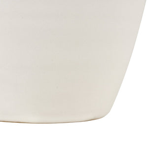 Atlas Faye Vase - Elegant Earthenware Decor for Modern Interiors, Perfect for Fresh Flowers or Dried Botanicals Medium White AC11302-01