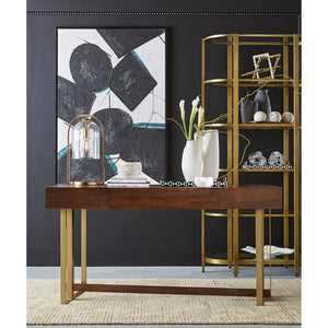 Atlas Ferraro Vase - Contemporary Earthenware with Sculptural Design for Modern Home Decor and Floral Styling Tall Black AC11312-01