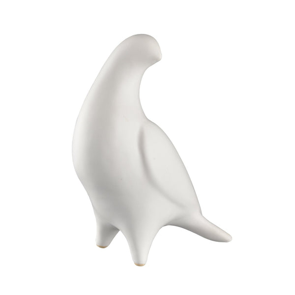 Atlas Fino Sculpture - Elegant Ceramic Bird Accent for Modern Decor, Minimalist Design, White Finish AC11314-01
