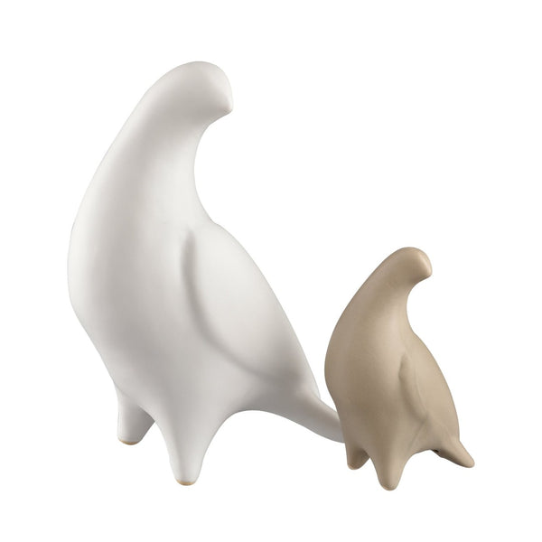 Atlas Fino Sculpture - Elegant Ceramic Bird Accent for Modern Decor, Minimalist Design, White Finish AC11314-01