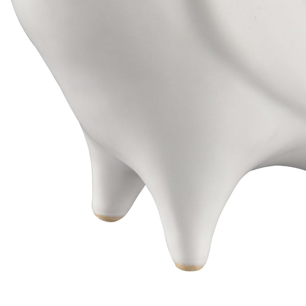 Atlas Fino Sculpture - Elegant Ceramic Bird Accent for Modern Decor, Minimalist Design, White Finish AC11314-01
