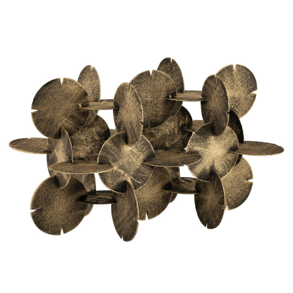 Atlas Flint Sculpture – Adjustable Antique Brass Art Piece for Modern-Industrial Tabletop Decor AC11317-01