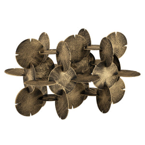 Atlas Flint Sculpture – Adjustable Antique Brass Art Piece for Modern-Industrial Tabletop Decor AC11317-01