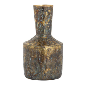 Atlas Fowler Vase - Sculptural Metal Décor for Elegant Centerpieces and Stylish Home Accents Set of 3 Patinated Brass AC11322-01S