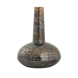 Atlas Fowler Vase - Sculptural Metal Décor for Elegant Centerpieces and Stylish Home Accents Set of 3 Patinated Brass AC11322-01S