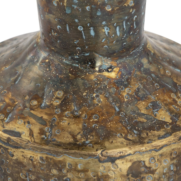 Atlas Fowler Vase - Sculptural Metal Décor for Elegant Centerpieces and Stylish Home Accents Set of 3 Patinated Brass AC11322-01S