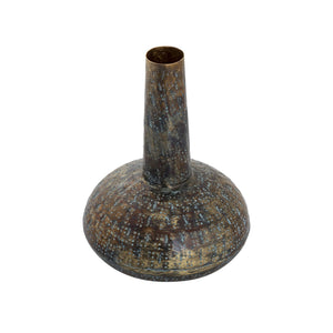 Atlas Fowler Vase - Sculptural Metal Décor for Elegant Centerpieces and Stylish Home Accents Set of 3 Patinated Brass AC11322-01S