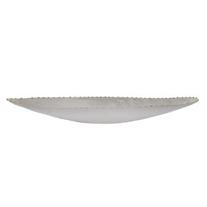 Atlas Garza Tray Set of 2 - Modern Metallic Decor with Silver Finish & Gold Rim for Stylish Home Accent AC11330-01S
