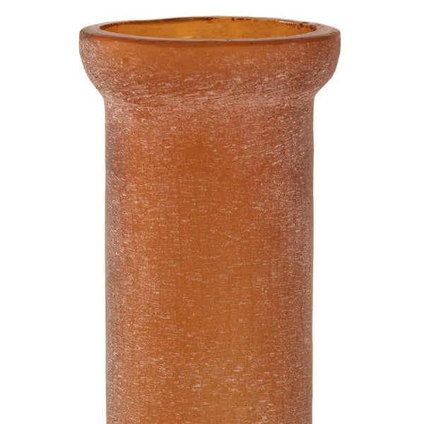 Atlas Georgia Vase Set of 3 - Elegant Tall Glass Vases with Pearlescent Peach Finish for Stunning Décor AC11332-01S