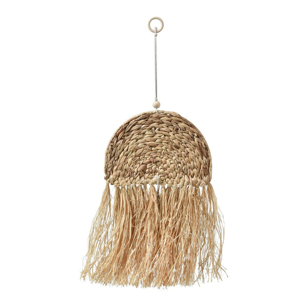Atlas Gillis Coastal Wall Sculpture - Handwoven Seagrass Art with Seashells for Chic Home Decor Accent AC11335-01