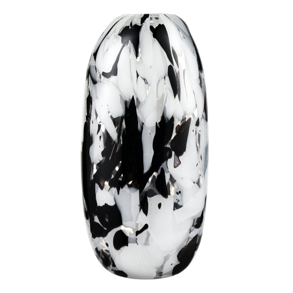 Atlas Gisli Large Vase – Striking Monochrome Glass Decor for Modern Minimalist Spaces, 14" Tall Elegance AC11338-02