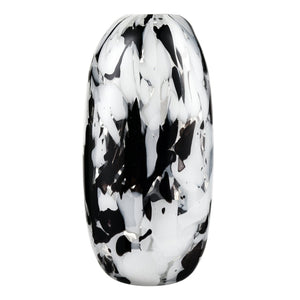 Atlas Gisli Large Vase – Striking Monochrome Glass Decor for Modern Minimalist Spaces, 14" Tall Elegance AC11338-02