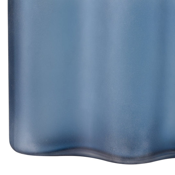 Atlas Glennon Vase - Coastal Elegance with Organic Curves, Navy Matte & Glossy Finish for Stylish Decor Small AC11342-01