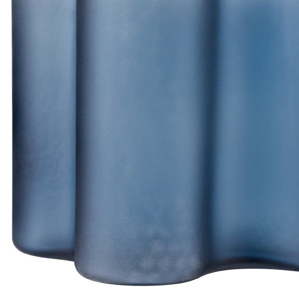 Atlas Glennon Vase - Coastal Elegance with Organic Curves, Navy Matte & Glossy Finish for Stylish Decor Large AC11342-03