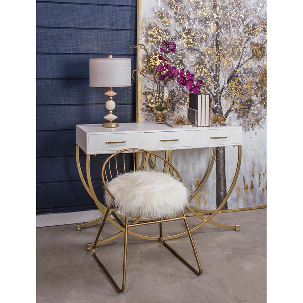 Atlas Glint Bookends Set of 2 - Modern Gold Metal Accents for Stylish Organization of Books and Decor AC11343-01S