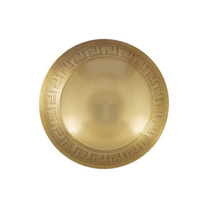 Atlas Greek Key Bowls - Elegant Antique Brass Trio for Timeless Home Decor and Tabletop Styling Set of 3 Brass AC11348-01S