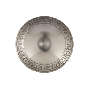 Atlas Greek Key Bowls - Elegant Antique Brass Trio for Timeless Home Decor and Tabletop Styling Set of 3 Nickel AC11348-02S