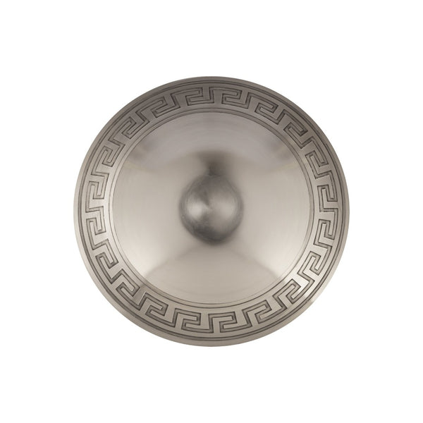 Atlas Greek Key Bowls - Elegant Antique Brass Trio for Timeless Home Decor and Tabletop Styling Set of 3 Nickel AC11348-02S
