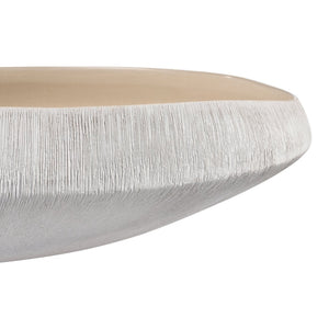 Atlas Greer Bowl - Modern Low Beige Centerpiece for Stylish Decor, Perfect for Displaying Objects & More AC11349-02
