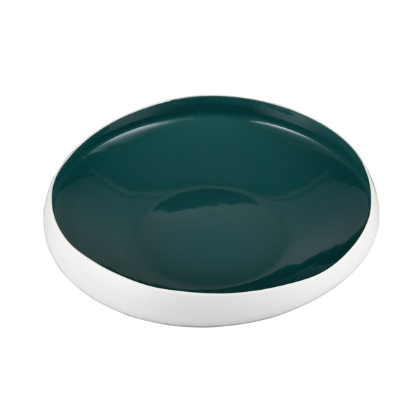 Atlas Greer Low Bowl - Stylish Modern Earthenware with Turquoise Glaze for Versatile Home Décor Use AC11349-03