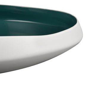 Atlas Greer Low Bowl - Stylish Modern Earthenware with Turquoise Glaze for Versatile Home Décor Use AC11349-03