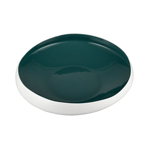 Atlas Greer Low Bowl - Stylish Modern Earthenware with Turquoise Glaze for Versatile Home Décor Use AC11349-03