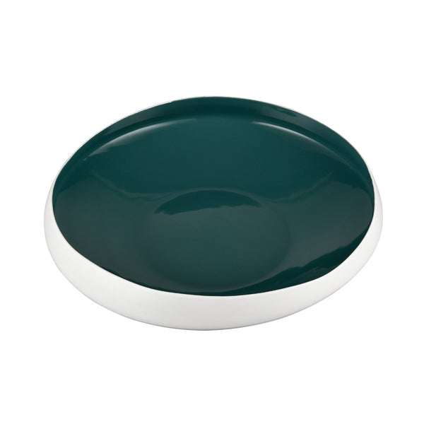 Atlas Greer Low Bowl - Stylish Modern Earthenware with Turquoise Glaze for Versatile Home Décor Use AC11349-03