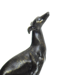 Atlas Greyhound Bookend Set of 2 - Stylish Black Sculptural Accents for Dog Lovers & Book Enthusiasts AC11353-01S