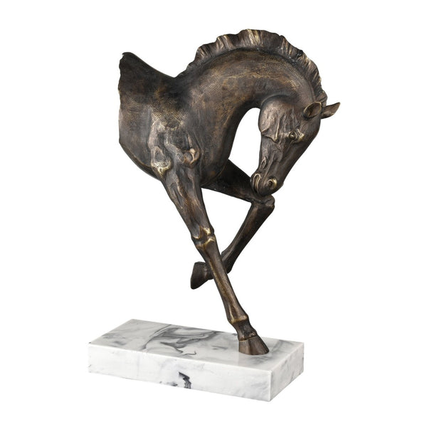 Atlas Hadley Horse Sculpture - Elegant Bronze Accented Decor for Living Spaces, Entryways & Offices AC11356-01