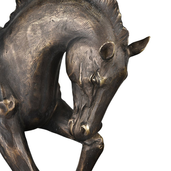 Atlas Hadley Horse Sculpture - Elegant Bronze Accented Decor for Living Spaces, Entryways & Offices AC11356-01