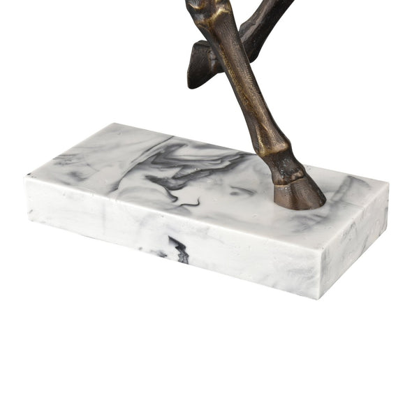 Atlas Hadley Horse Sculpture - Elegant Bronze Accented Decor for Living Spaces, Entryways & Offices AC11356-01