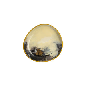 Atlas Haley Tray Set of 3 – Elegant Metal Trays in Satin Brass Finish for Stylish Tabletop Décor and Serving AC11357-01S