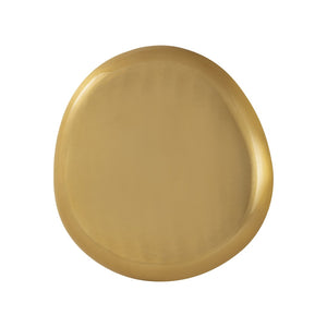 Atlas Haley Tray Set of 3 – Elegant Metal Trays in Satin Brass Finish for Stylish Tabletop Décor and Serving AC11357-01S