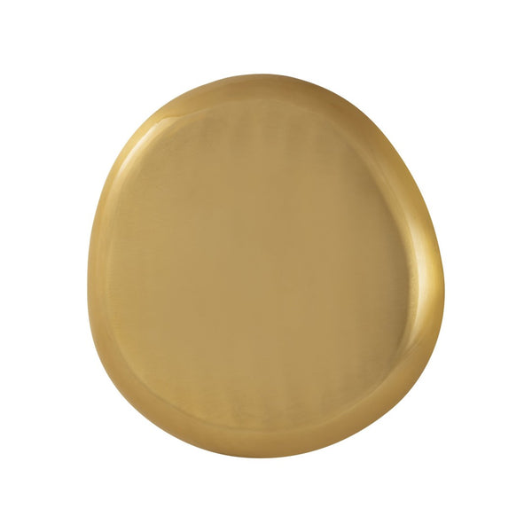 Atlas Haley Tray Set of 3 – Elegant Metal Trays in Satin Brass Finish for Stylish Tabletop Décor and Serving AC11357-01S