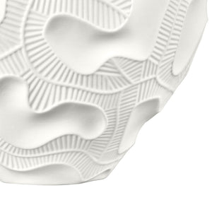 Atlas Halford Bowl - Elegant Earthenware Accent with Matte White Exterior and Glossy Interior Finish Gold AC11358-01