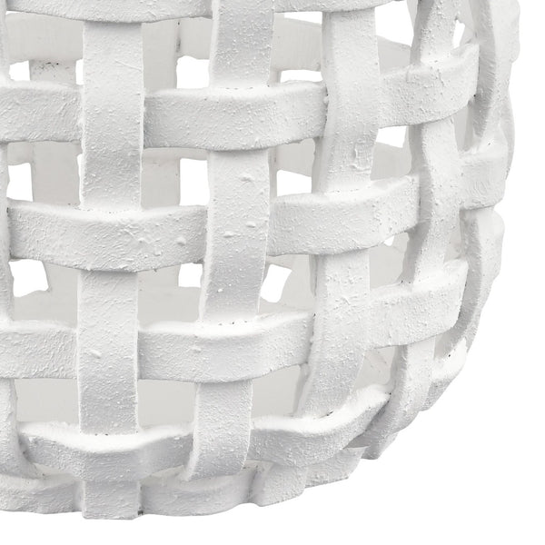 Atlas Haney Candleholder - Coastal Charm with Open Weave Design for Pillars, LED, or Decorative Accents Small AC11361-01