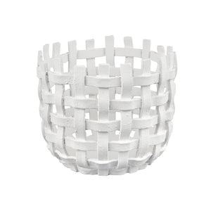 Atlas Haney Candleholder - Coastal Charm with Open Weave Design for Pillars, LED, or Decorative Accents Large AC11361-02