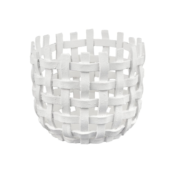 Atlas Haney Candleholder - Coastal Charm with Open Weave Design for Pillars, LED, or Decorative Accents Large AC11361-02
