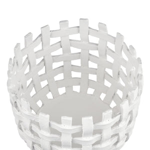 Atlas Haney Candleholder - Coastal Charm with Open Weave Design for Pillars, LED, or Decorative Accents Large AC11361-02