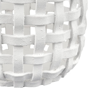 Atlas Haney Candleholder - Coastal Charm with Open Weave Design for Pillars, LED, or Decorative Accents Large AC11361-02